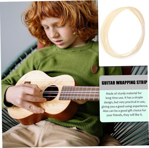 10pcs Guitar Binding Strips Abs Edge Inlay Decor White for Acoustic Guitar and Musical Instrument Decoration Easy Installation in Saudi Arabia