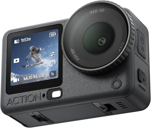 DJI Osmo Action 6 Capture More Combo، كاميرا أكشن مقاومة للماء بدقة 8K مع مستشعر مربع 1/1.1 بوصة، فتحة متغيرة f/2.0–f/4.0، عمر بطارية ممتد مع بطاريتين، قضيب تمديد 1.5 متر in Saudi Arabia