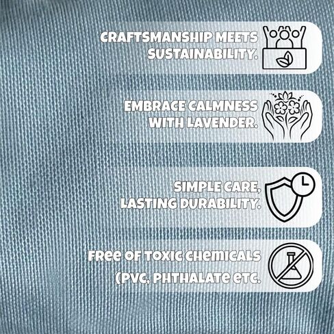 Lavender & Buckwheat Eye Pillow, Relaxing Aromatherapy for Shavasana Yoga, Eye Relaxation, Stress Relief, Natural, Chemical-Free Comfort, 23x10 cm in Saudi Arabia