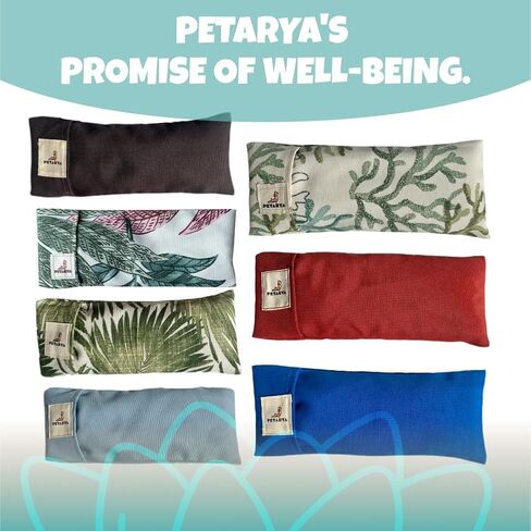 Lavender & Buckwheat Eye Pillow, Relaxing Aromatherapy for Shavasana Yoga, Eye Relaxation, Stress Relief, Natural, Chemical-Free Comfort, 23x10 cm in Saudi Arabia