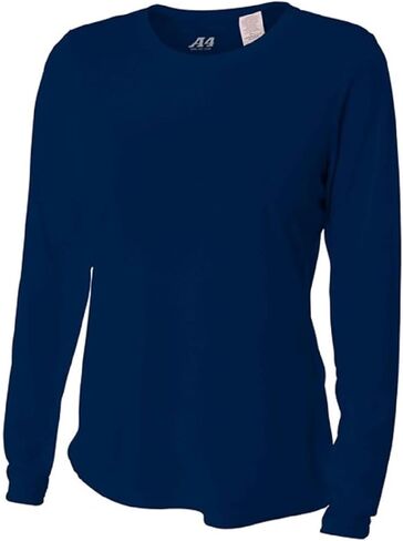 Navy Blue Women's Adult Large Long Sleeve Wicking Cool & Comfortable Shirt/Undershirt in Saudi Arabia