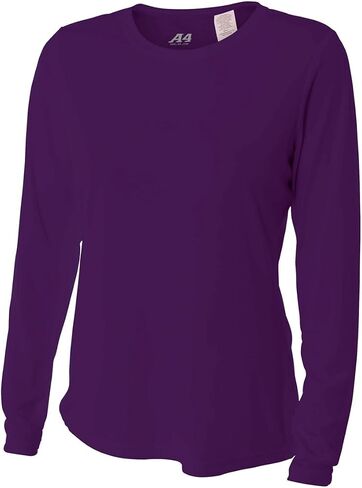Purple Women's Adult Large Long Sleeve Wicking Cool & Comfortable Shirt/Undershirt in Saudi Arabia