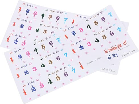 2sheets Professional Piano Keyboard Stickers Self-adhesive Music Instrument Supplies in Saudi Arabia
