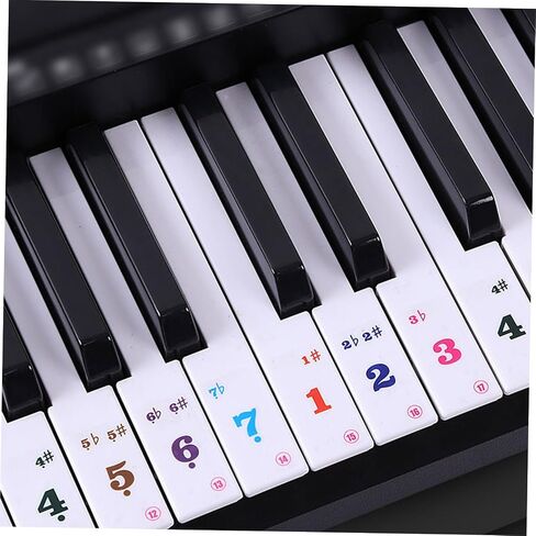 2sheets Professional Piano Keyboard Stickers Self-adhesive Music Instrument Supplies in Saudi Arabia