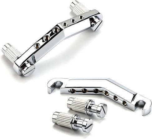 Generic Bar Tailpiece Electric Guitar Part Boosts Vibration for Saddle Bridges with Anchors and Stud V Shaped in Saudi Arabia