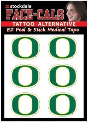 Wincraft NCAA Oregon Ducks Face Tattoos, Team Colors, One Size in Saudi Arabia