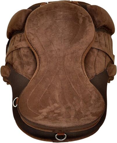 ADB CREATIONS All Purpose Pony and Adult Synthetic Treeless Freemax English Horse Saddles Size with Matching Girth & Aluminum Stirrups 10 to 18 Inch Seat in Saudi Arabia