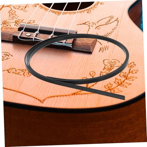 Generic 12pcs Guitar Purfling Strips Abs Edge Trim for Acoustic Classical Guitar Protective Decorative Repair Purfling Strip Smooth Texture Ukulele Edge Trim in Saudi Arabia