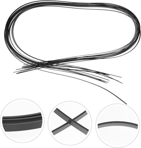 Generic 12pcs Guitar Purfling Strips Abs Edge Trim for Acoustic Classical Guitar Protective Decorative Repair Purfling Strip Smooth Texture Ukulele Edge Trim in Saudi Arabia