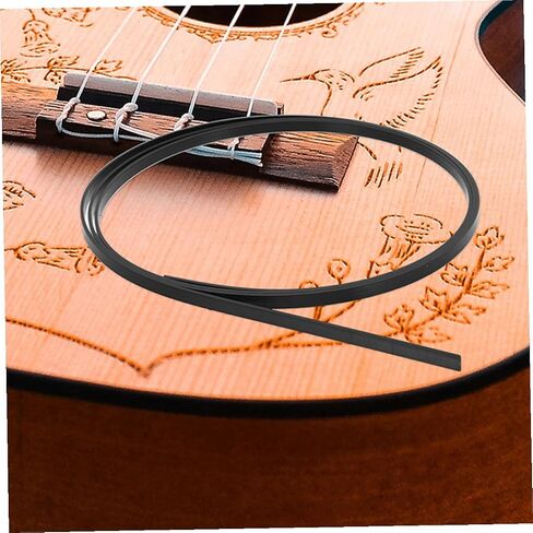 20Pcs Black Abs Guitar Binding Strips Acoustic Guitar Purfling Repair Decorative Edge Protectors for Body Scratch Prevention and Fingertip Guard in Saudi Arabia