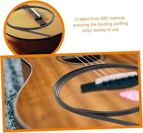 10pcs Guitar Edge Binding Purfling Strips Abs Decorative Inlay for Acoustic Classical Guitar Easy Installation Multi-instrument Trim Enhancer in Saudi Arabia