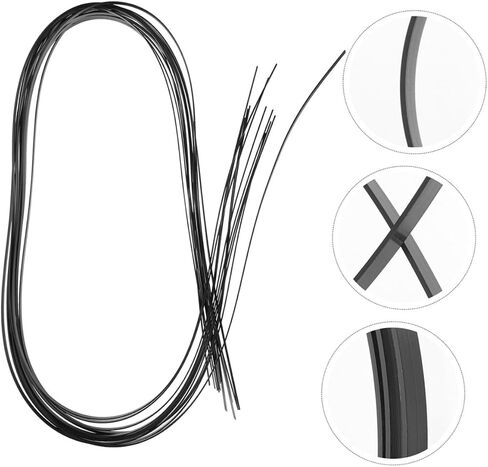 10pcs Guitar Edge Protector Strips Abs Purfling Trims for Classical Acoustic Guitars Easy Installation Black Decorative Binding Accessories in Saudi Arabia