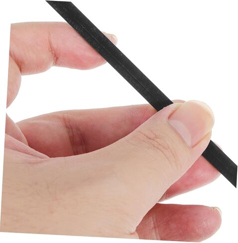 10pcs Guitar Edge Protector Strips Abs Purfling Trims for Classical Acoustic Guitars Easy Installation Black Decorative Binding Accessories in Saudi Arabia