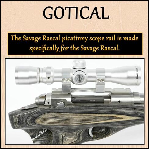 Gotical Picatinny Rail Mount for Savage Rascal Rifles with Ejection Port Cut-Out in Saudi Arabia