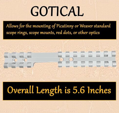 Gotical Picatinny Rail Mount for Savage Rascal Rifles with Ejection Port Cut-Out in Saudi Arabia