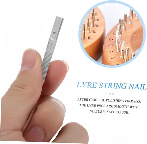 8-Piece Set of Sturdy Lyre String Pegs Professional Lyre Harp Tuning Pins for String Fixation and Maintenance Accessories in Saudi Arabia