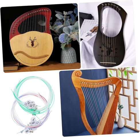 Practical Nylon Lyre Strings Replacement Kit 6-Piece Set for Stringed Musical Instruments Sturdy and Easy to Install Accessories in Saudi Arabia