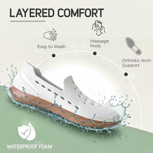 STRATO Swank Slip-On Sneakers for Men & Women | Lightweight Non-Slip Water Shoes | Casual, Outdoor & Beach Wear | Air-Light Comfort | Waterproof Sneakers in Saudi Arabia