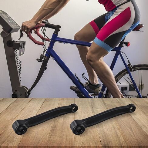 165mm Exercise Bike Crank Set, Iron Square Hole Left and Right Replacement Arms for Indoor Cycling Equipment(Left+Right) in Saudi Arabia