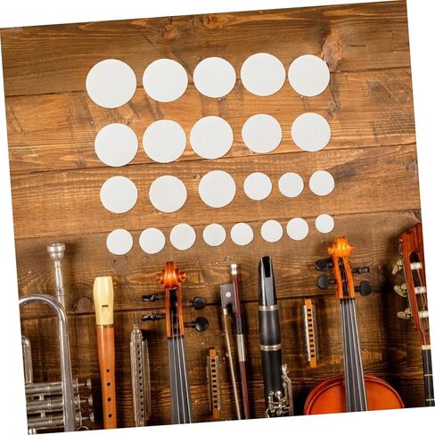 Kisangel 24 قطعة منصات حصيرة لصوت الباسون منصات ثقب مفتوح أجزاء الباسون وسائد الباسون استبدال منصات الباسون الحشو لوازم الباسون جلد الغنم الأبيض in Kuwait