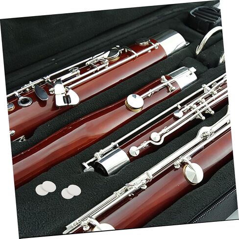 Kisangel 24 قطعة منصات حصيرة لصوت الباسون منصات ثقب مفتوح أجزاء الباسون وسائد الباسون استبدال منصات الباسون الحشو لوازم الباسون جلد الغنم الأبيض in Kuwait