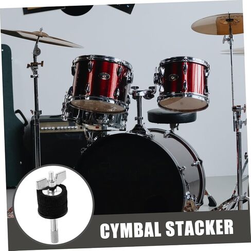 Metal Cymbals Stacker for Drum Kits Durable Cymbal Mounting Rack Easy Installation Convenient Use Compatible with Drum Metal Cymbals Accessories in Saudi Arabia