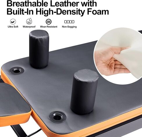 Pilates Reformer,Dpiolrcag Foldable Pilates Machine & Equipment for Home Use and Gym Workout with Jump Board, Suitable for Advanced and Beginners Users, Up to 250 lbs Weight Capacity in Saudi Arabia