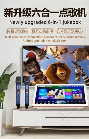 DAM115 12TB HDD 180K Chinese Madarin Cantonese Vietnamese English Janpanese Korean Songs 19" Touch Screen Karaoke Player Cloud Download in Saudi Arabia