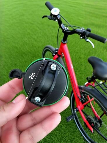 Green Bike Bell with Dinosaur Design - Loud Bicycle Handlebar Bell for Adults - Cute Dino Pattern Cycling Accessory - Easy Install, Weatherproof in Saudi Arabia
