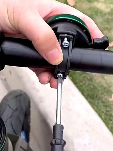 Green Bike Bell with Dinosaur Design - Loud Bicycle Handlebar Bell for Adults - Cute Dino Pattern Cycling Accessory - Easy Install, Weatherproof in Saudi Arabia