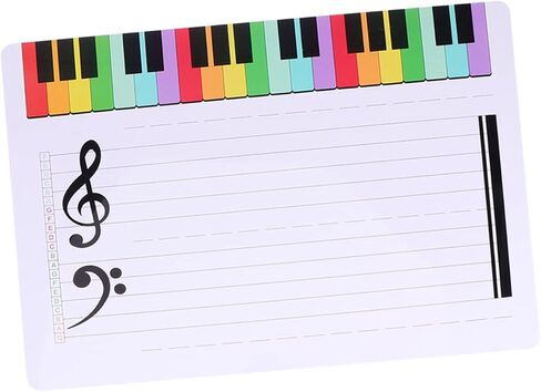 Homoyoyo Music Notation Whiteboard Erasable Staff Cards Dry Erase Board for Music Teachers in Saudi Arabia