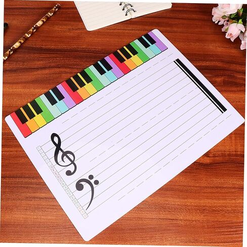 Homoyoyo Music Notation Whiteboard Erasable Staff Cards Dry Erase Board for Music Teachers in Saudi Arabia