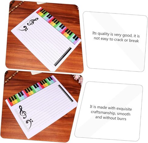 Homoyoyo Music Notation Whiteboard Erasable Staff Cards Dry Erase Board for Music Teachers in Saudi Arabia