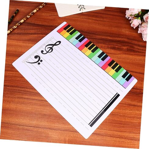 Homoyoyo Music Notation Whiteboard Erasable Staff Cards Dry Erase Board for Music Teachers in Saudi Arabia