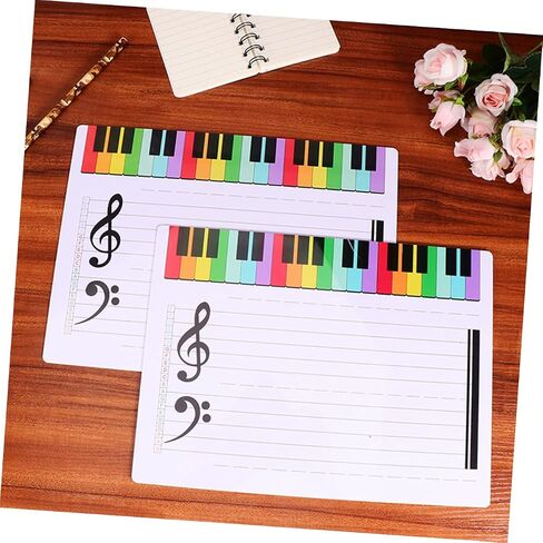 Homoyoyo Music Notation Whiteboard Erasable Staff Cards Dry Erase Board for Music Teachers in Saudi Arabia