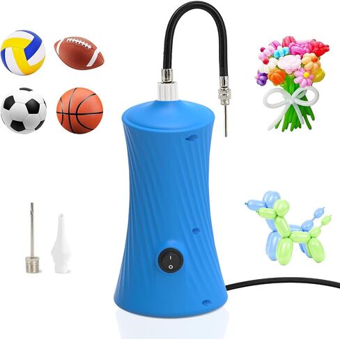 AXHJ Balloon Pump Electric Air Pumps for Long Balloons and Sport Ball, 2-in-1 Electric Air Balloon Pump, Balloon Inflator for Foil Twisty Animal Balloons in Birthday Party for Decorations in Saudi Arabia