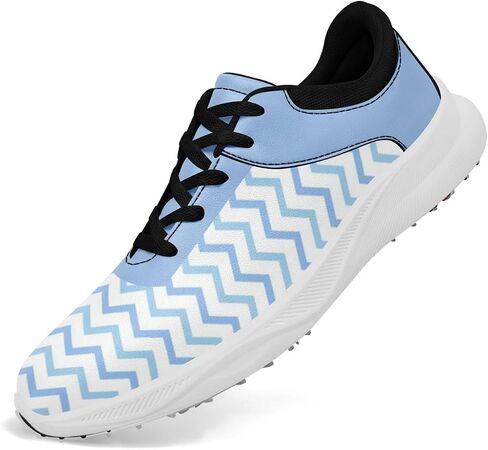 Women's Spikeless Waterproof Golf Shoes – Lightweight, Breathable Sneakers with Coastal Ocean Prints for Golf & Casual Wear in Saudi Arabia