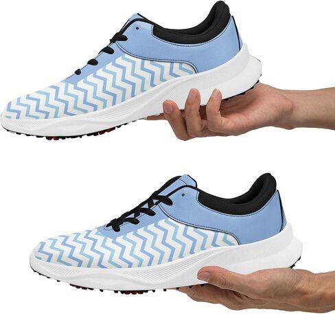 Women's Spikeless Waterproof Golf Shoes – Lightweight, Breathable Sneakers with Coastal Ocean Prints for Golf & Casual Wear in Saudi Arabia