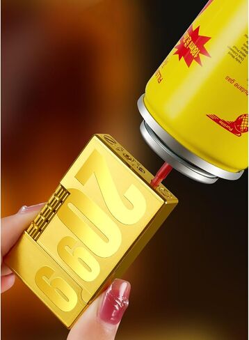 Jet Torch Butane Lighters - Kitchen and Match Gas lighters as Gifts for Men (Free of Butane Gas) (Glod) in Saudi Arabia