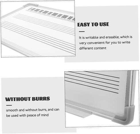 Erasable Musical Staff Whiteboard Double-Sided Teaching Board for Music Practice Portable for Classroom Use Reusable and Wear-Resistant in Saudi Arabia