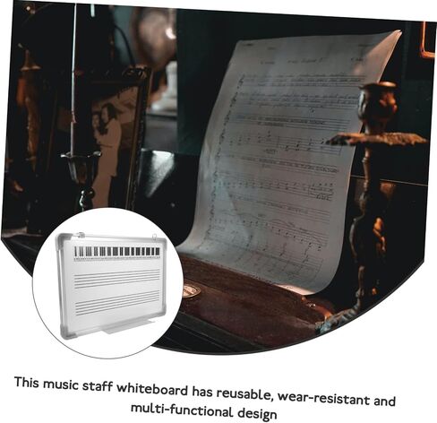 Erasable Musical Staff Whiteboard Double-Sided Teaching Board for Music Practice Portable for Classroom Use Reusable and Wear-Resistant in Saudi Arabia