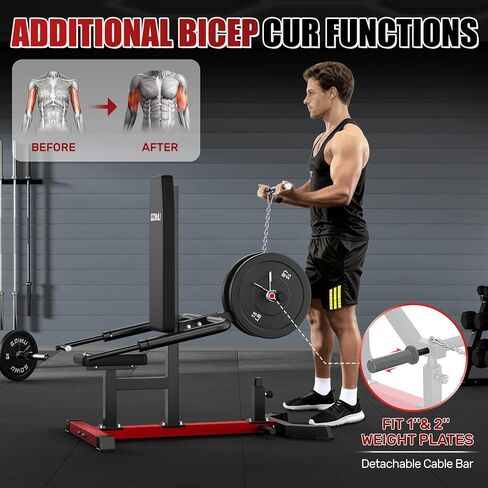 SD01 Seated Dip Machine, 400LBS Strength Training Upper Body Machine with Tricep Dip Press & Cable Bar for Home Gym, Compact Design for Chest, Biceps, and Triceps Workout in Kuwait