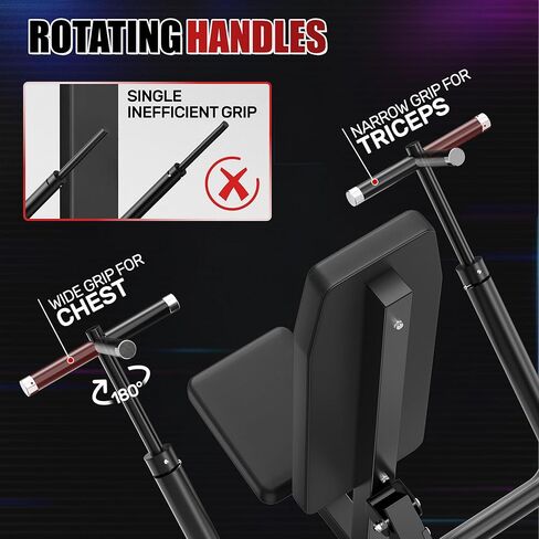 SD01 Seated Dip Machine, 400LBS Strength Training Upper Body Machine with Tricep Dip Press & Cable Bar for Home Gym, Compact Design for Chest, Biceps, and Triceps Workout in Kuwait