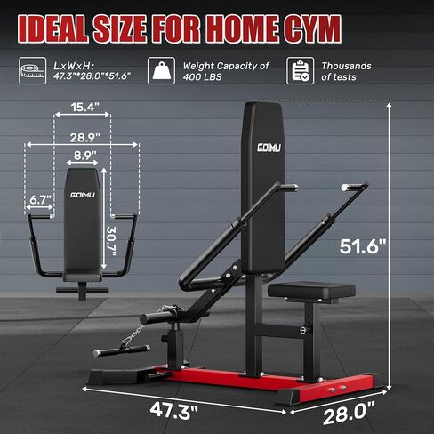 SD01 Seated Dip Machine, 400LBS Strength Training Upper Body Machine with Tricep Dip Press & Cable Bar for Home Gym, Compact Design for Chest, Biceps, and Triceps Workout in Kuwait