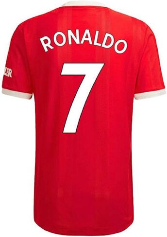 Manchester Home Soccer Jersey Set, #7 Ronaldo, Youth Sizes, Red with Shorts in Saudi Arabia