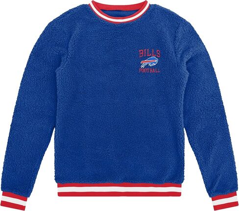 FOCO Men's Standard NFL Logo Sherpa Crewneck Sweater, Team Color in Saudi Arabia