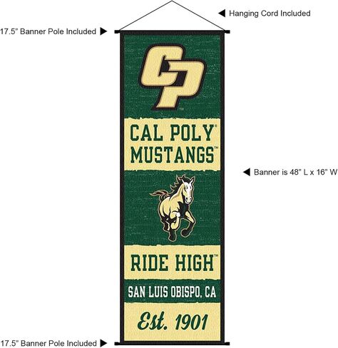 WinCraft Cal Poly Mustangs Banner and Scroll Sign in Saudi Arabia