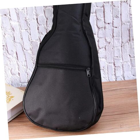 Vaguelly Padded Ukulele Bag for Acoustic Instruments Canvas Case Outer Pocket for Travel and Performance Black in Saudi Arabia
