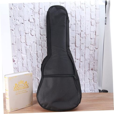 Vaguelly Padded Ukulele Bag for Acoustic Instruments Canvas Case Outer Pocket for Travel and Performance Black in Saudi Arabia