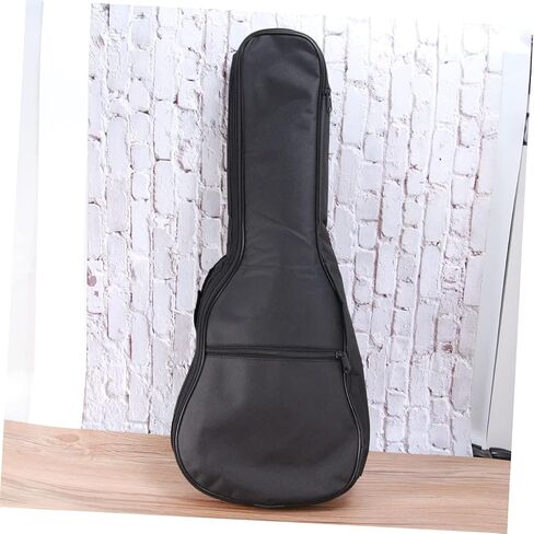 Vaguelly Padded Ukulele Bag for Acoustic Instruments Canvas Case Outer Pocket for Travel and Performance Black in Saudi Arabia